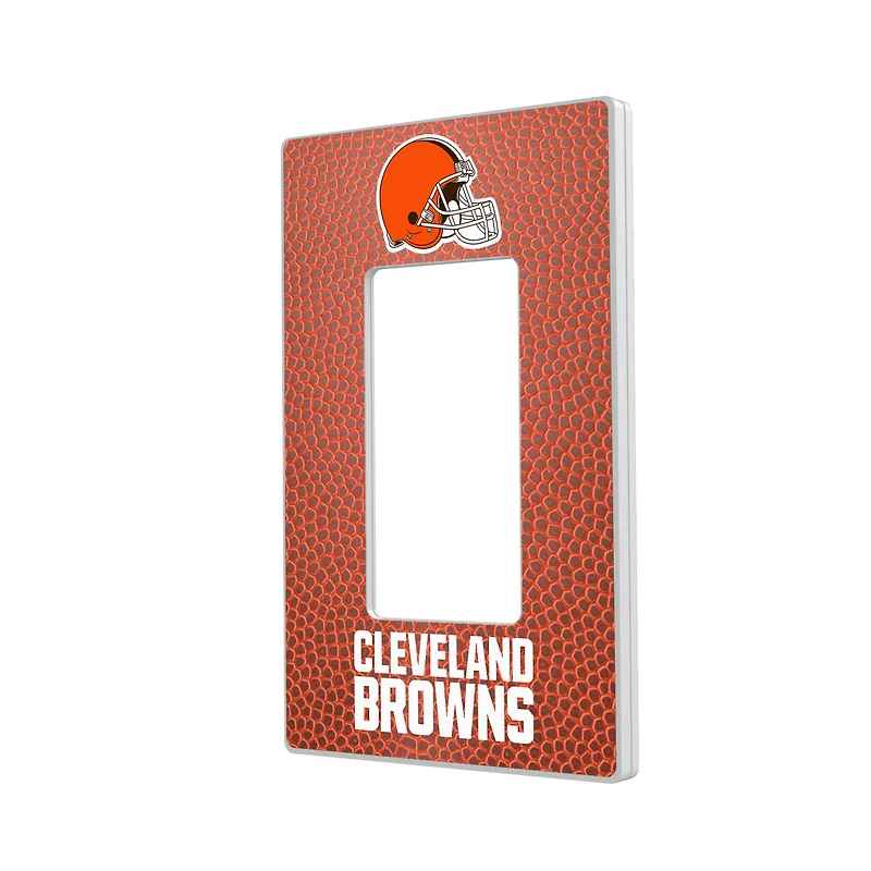 Cleveland Browns Football Design Single Rocker Light Switch Plate