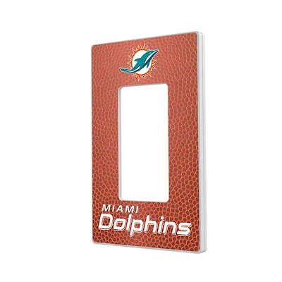 Miami Dolphins Football Design Single Rocker Light Switch Plate