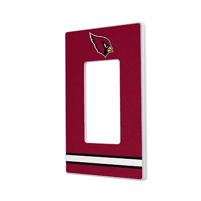 Arizona Cardinals Stripe Single Rocker Light Switch Plate
