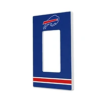 Buffalo Bills Stripe Single Rocker Light Switch Plate