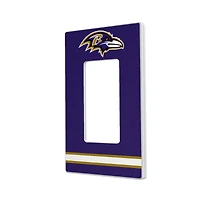 Baltimore Ravens Stripe Single Rocker Light Switch Plate