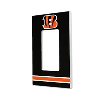 Cincinnati Bengals Stripe Single Rocker Light Switch Plate