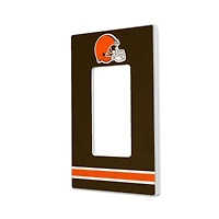 Cleveland Browns Stripe Single Rocker Light Switch Plate