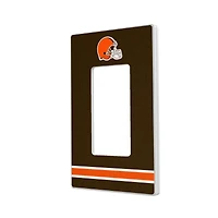 Cleveland Browns Stripe Single Rocker Light Switch Plate