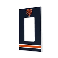 Chicago Bears Stripe Single Rocker Light Switch Plate