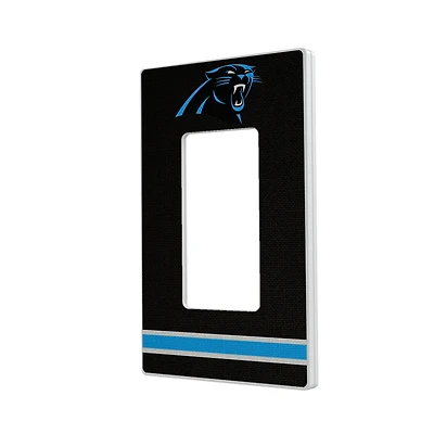 Carolina Panthers Stripe Single Rocker Light Switch Plate