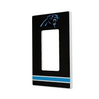Carolina Panthers Stripe Single Rocker Light Switch Plate