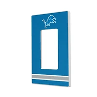 Detroit Lions Stripe Single Rocker Light Switch Plate