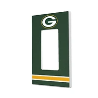 Green Bay Packers Stripe Single Rocker Light Switch Plate