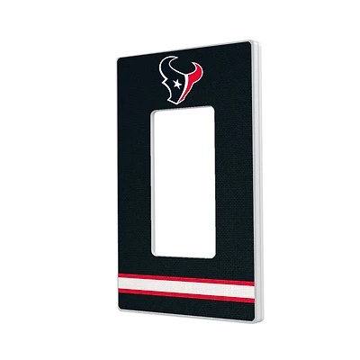 Houston Texans Stripe Single Rocker Light Switch Plate