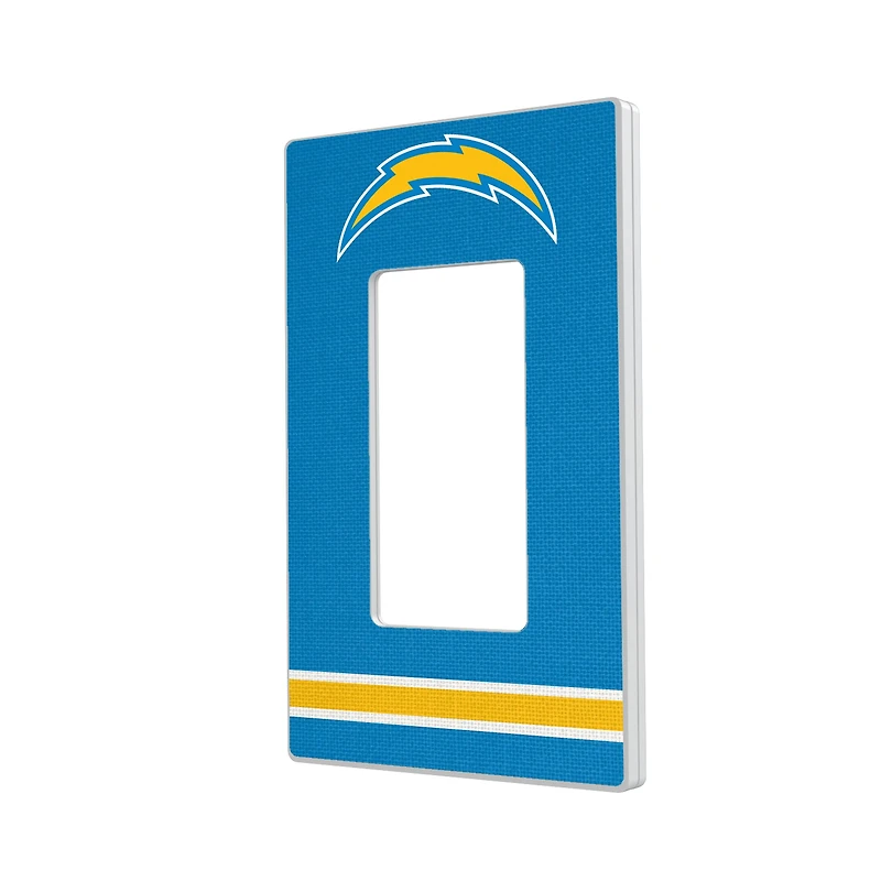 Los Angeles Chargers Stripe Single Rocker Light Switch Plate