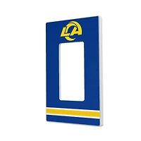 Los Angeles Rams Stripe Single Rocker Light Switch Plate