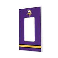 Minnesota Vikings Stripe Single Rocker Light Switch Plate