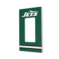 New York Jets Stripe Single Rocker Light Switch Plate