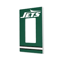 New York Jets Stripe Single Rocker Light Switch Plate