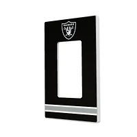Las Vegas Raiders Stripe Single Rocker Light Switch Plate