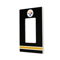 Pittsburgh Steelers Stripe Single Rocker Light Switch Plate
