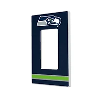 Seattle Seahawks Stripe Single Rocker Light Switch Plate