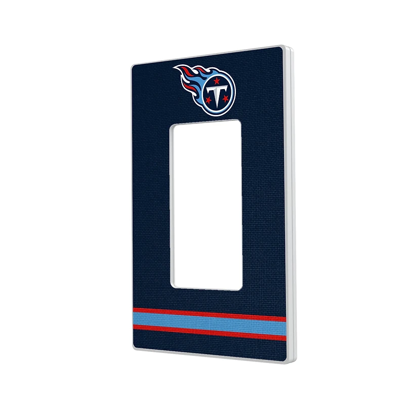 Tennessee Titans Stripe Single Rocker Light Switch Plate