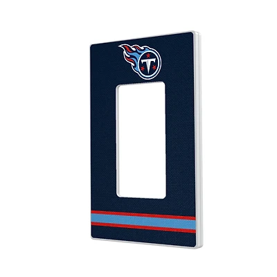 Tennessee Titans Stripe Single Rocker Light Switch Plate
