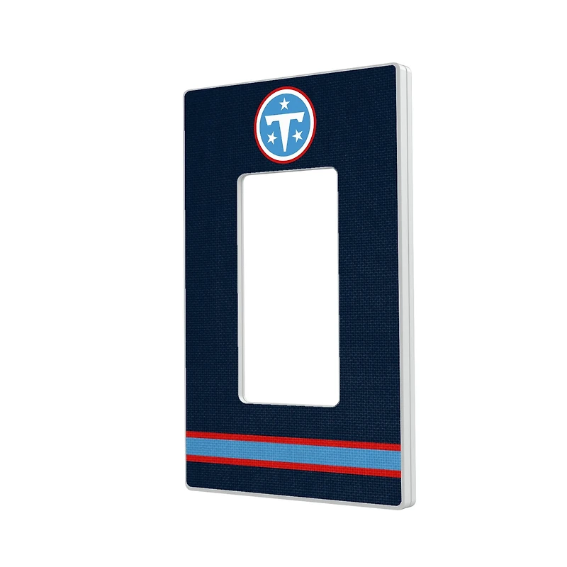 Tennessee Titans Stripe Single Rocker Light Switch Plate
