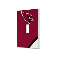 Arizona Cardinals Diagonal Stripe Single Toggle Light Switch Plate