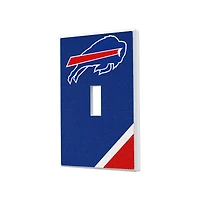 Buffalo Bills Diagonal Stripe Single Toggle Light Switch Plate