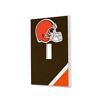 Cleveland Browns Diagonal Stripe Single Toggle Light Switch Plate