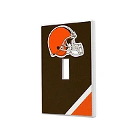 Cleveland Browns Diagonal Stripe Single Toggle Light Switch Plate