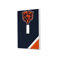 Chicago Bears Diagonal Stripe Single Toggle Light Switch Plate