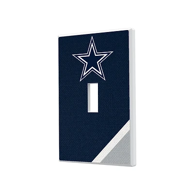 Dallas Cowboys Diagonal Stripe Single Toggle Light Switch Plate