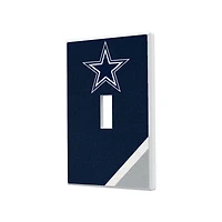 Dallas Cowboys Diagonal Stripe Single Toggle Light Switch Plate