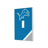 Detroit Lions Diagonal Stripe Single Toggle Light Switch Plate