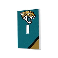 Jacksonville Jaguars Diagonal Stripe Single Toggle Light Switch Plate