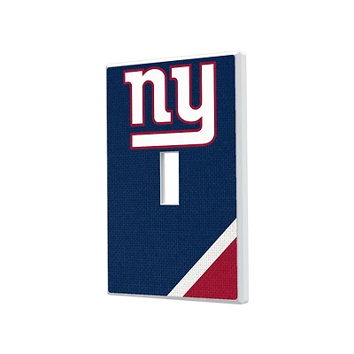 New York Giants Diagonal Stripe Single Toggle Light Switch Plate