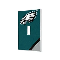 Philadelphia Eagles Diagonal Stripe Single Toggle Light Switch Plate