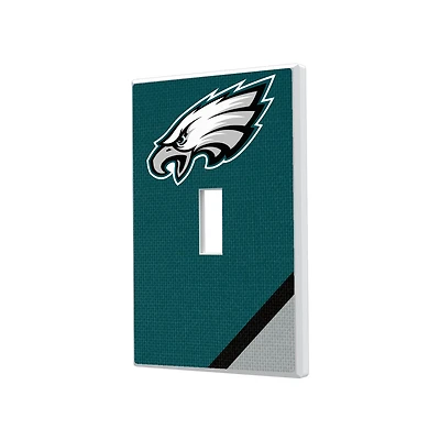 Philadelphia Eagles Diagonal Stripe Single Toggle Light Switch Plate