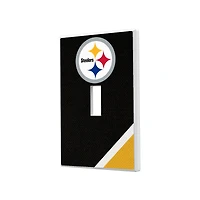 Pittsburgh Steelers Diagonal Stripe Single Toggle Light Switch Plate
