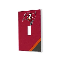 Tampa Bay Buccaneers Diagonal Stripe Single Toggle Light Switch Plate