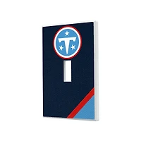 Tennessee Titans Diagonal Stripe Single Toggle Light Switch Plate