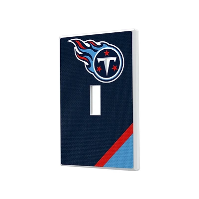 Tennessee Titans Diagonal Stripe Single Toggle Light Switch Plate