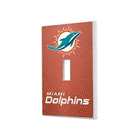 Miami Dolphins Football Design Single Toggle Light Switch Plate
