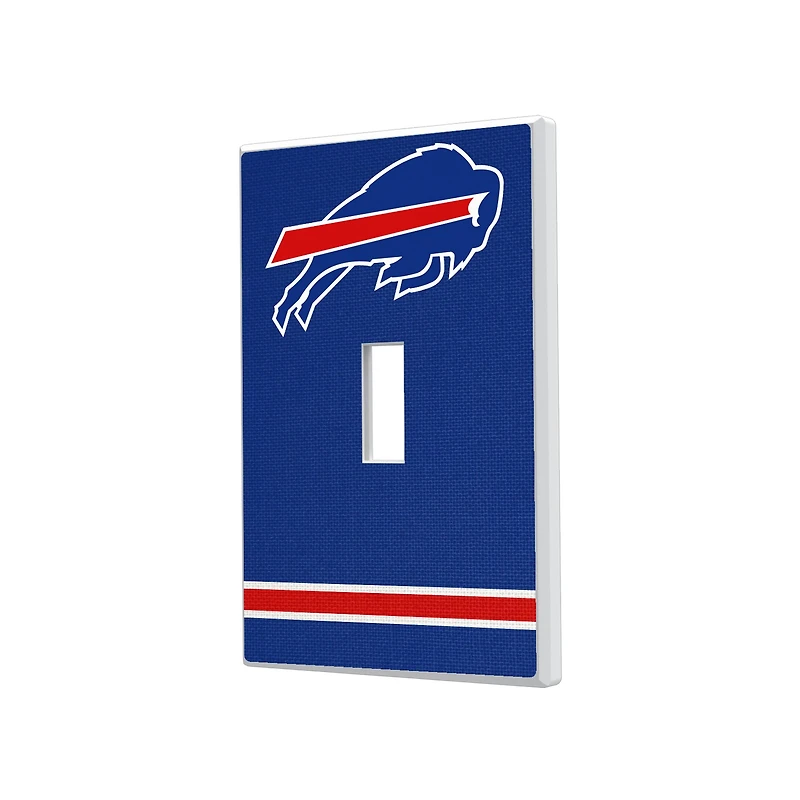 Buffalo Bills Stripe Single Toggle Light Switch Plate