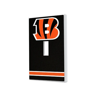 Cincinnati Bengals Stripe Single Toggle Light Switch Plate