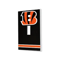 Cincinnati Bengals Stripe Single Toggle Light Switch Plate