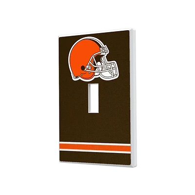 Cleveland Browns Stripe Single Toggle Light Switch Plate