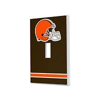 Cleveland Browns Stripe Single Toggle Light Switch Plate