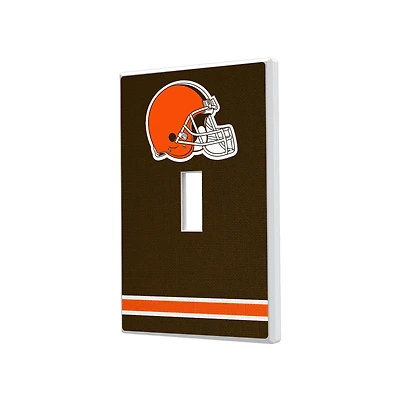 Cleveland Browns Stripe Single Toggle Light Switch Plate