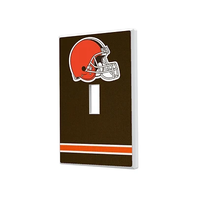 Cleveland Browns Stripe Single Toggle Light Switch Plate