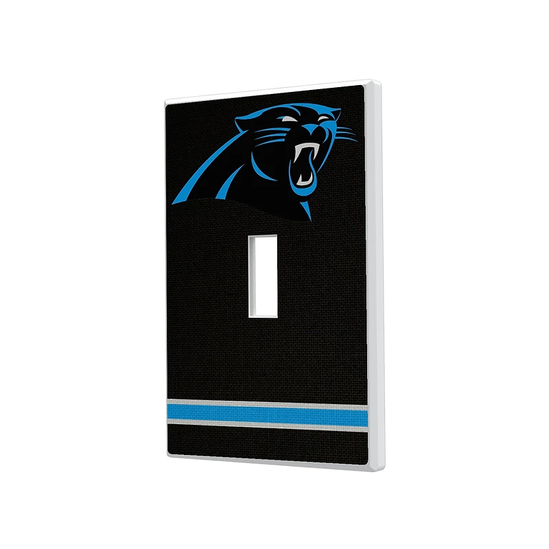Carolina Panthers Stripe Single Toggle Light Switch Plate